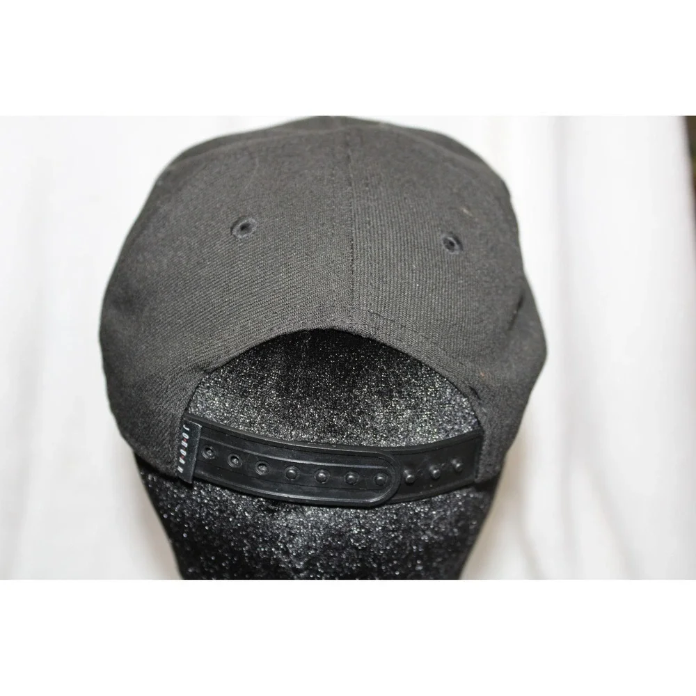 Jordan Toddler Black Snapback Hat Jumpman Logo Flat Brim Cap 525663-023